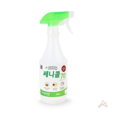 뿌리는소독제 살균스프레이 소독수 쎄니콜70 450ml