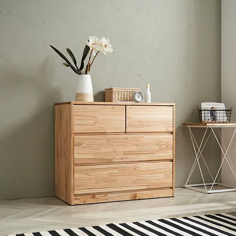 [우아미가구]오들론 참죽 900 서랍장 3단