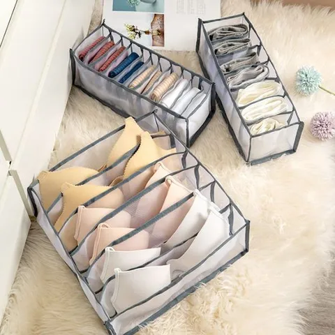 메쉬 칸칸이 속옷정리함 속옷 양말 소품 보관함 속옷정리함