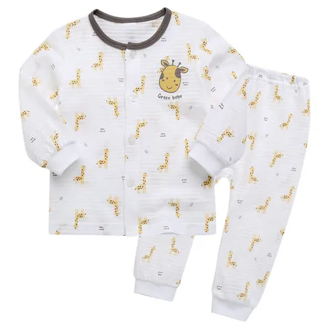 그린베베 영유아 여름용 기린나라 쟈가드내의(긴팔)