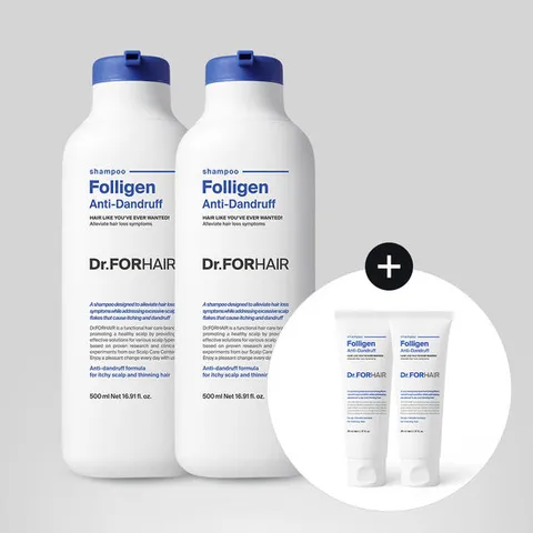 [닥터포헤어] 폴리젠 비듬 개선 샴푸 500mlx2+(70mlx2)