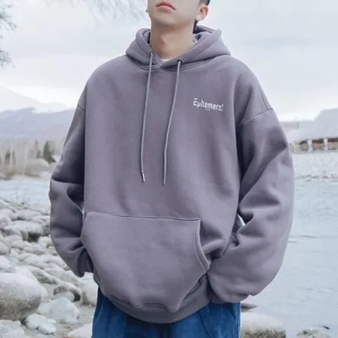 [슈썸] 커플 긴팔 캐주얼 오버핏 공용 기모 후드티 IS-TS07