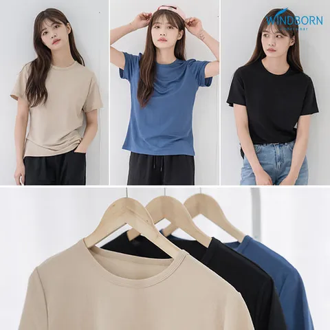 [~XL] 인견 시원한 여성 퍼포먼스 반팔 티셔츠 3종 택1