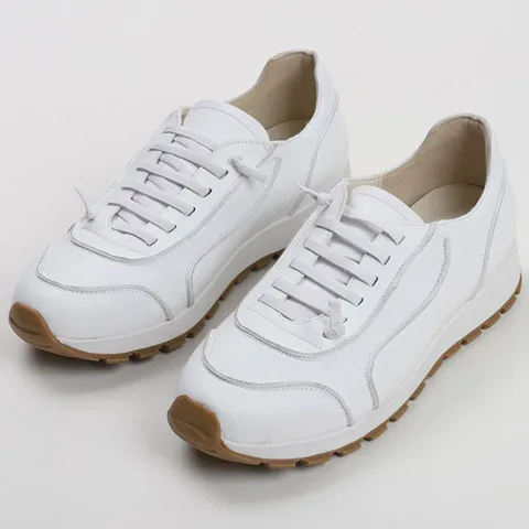 [더힐슈즈] 소가죽 여성 여자 스니커즈 운동화 슬립온 3cm