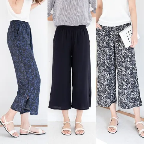 [우일인견] 시원한 인견 편한 밴딩 8부 통바지 12종 택 1