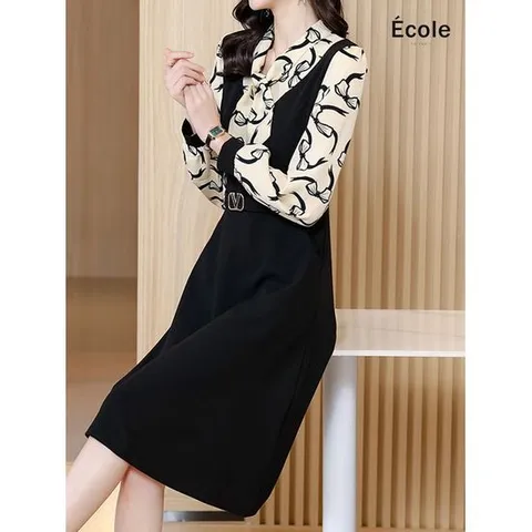 [에꼴드파리]루비 프린트 원피스_F22WOP009Z