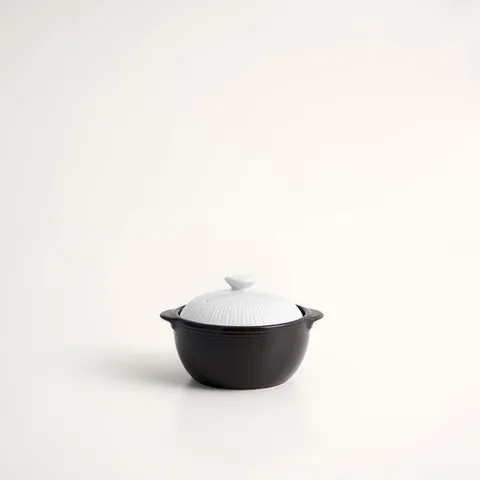 [한국도자기리빙] 라인팟 뚝배기 화이트 4호