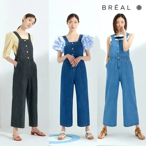 브리엘 데님 점프수트 [런칭 가격 59,900원]