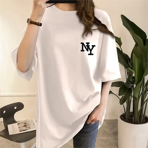 [프리티 글라라]박시 반팔 티셔츠 여성 루즈핏 레터링 박시티 s-