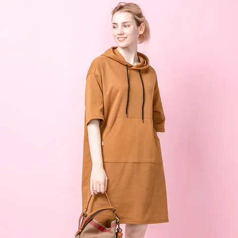 DURAN 오버핏 후드 원피스 DTF2S-5040 3colors