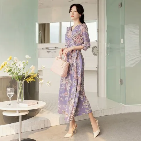 [시크라인]퍼로엔 랩 원피스