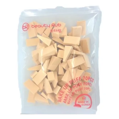 뷰티럽 대용량 70p 메이크업 사각 웨지 퍼프