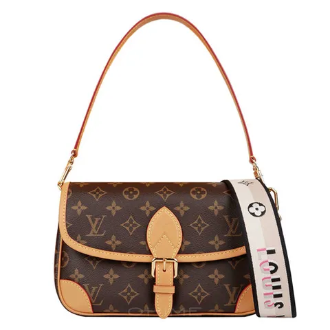 (선물포장)(국내출고) 루이비통백 크로스 다이앤 모노그램 브라운