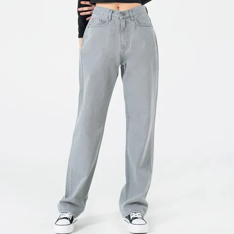 [블루모드]여성 가을 겨울 오버핏 세미 와이드 데일리 청바지