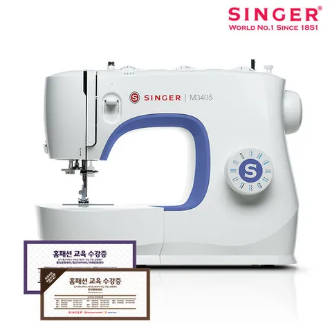 명품미싱 싱거 M3405/23종패턴/자동 실끼우기/땀수조절/무상AS