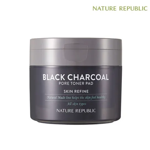 [네이처리퍼블릭] 내추럴 메이드 블랙 차콜 모공 토너 패드