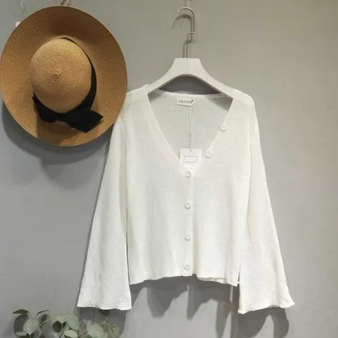 썸앤레이디 여성 여름 가디건 봄옷 코디 흰색 데일리 캐주얼 패