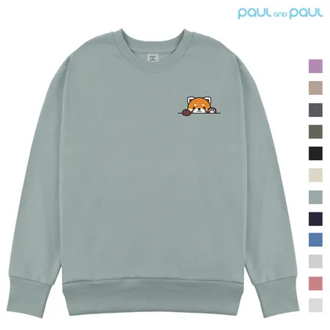 [폴앤폴] 헬로 레서팬더 남여공용 맨투맨 12컬러