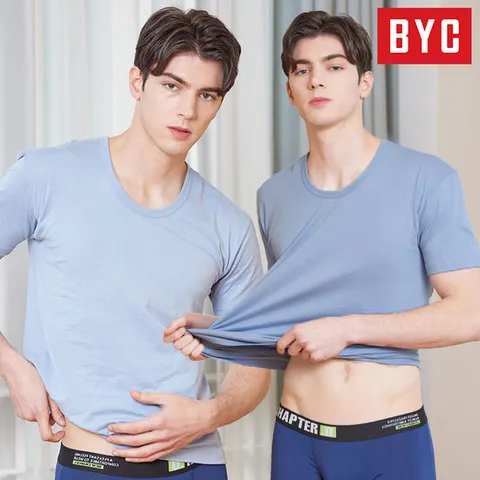 [BYC] 남성 순면 유색 반팔 런닝 2매세트