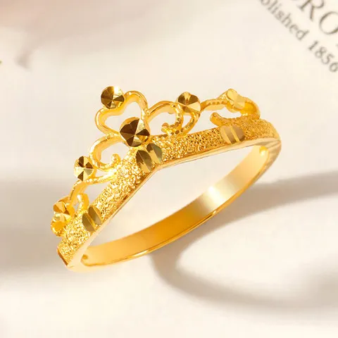 골드팡 24k 순금 골든샌딩티아라 반지