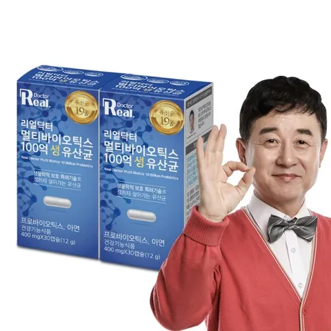 리얼닥터 멀티바이오틱스 100억 생 유산균 400mgX30캡슐 2개