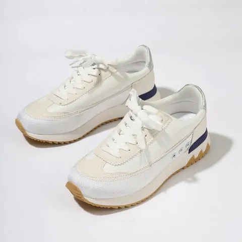 포크슈즈 여성여자 스포티 스니커즈 운동화 슬립온 4cm/2color