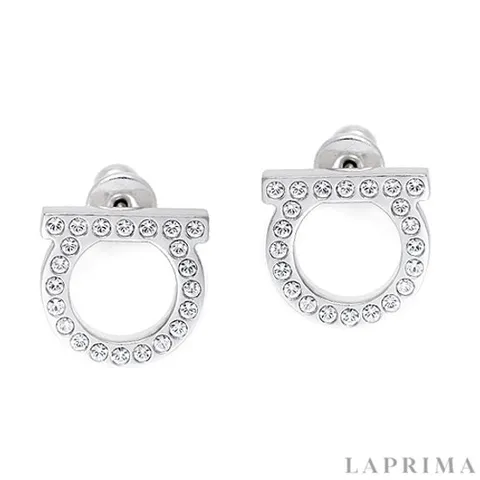 [FERRAGAMO] 페라가모 간치니 크리스탈 귀걸이 76-0122-SV