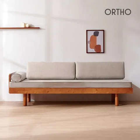 올쏘 하버 데이베드 아쿠아텍스 원목 소파베드(등쿠션제외)