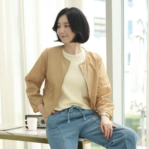 [웬디즈갤러리][웬디즈갤러리]노카라 바람막이 점퍼 CJP101