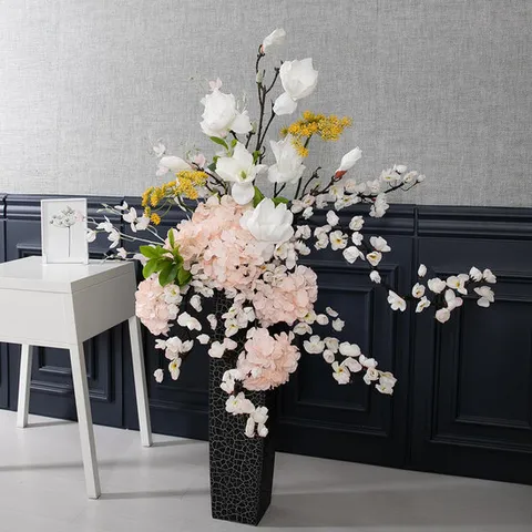 대형 목련 조화 화병 로얄 매화 Aset 110cm (DIY) 인테리어 꽃 테이블 행사 장식 소품