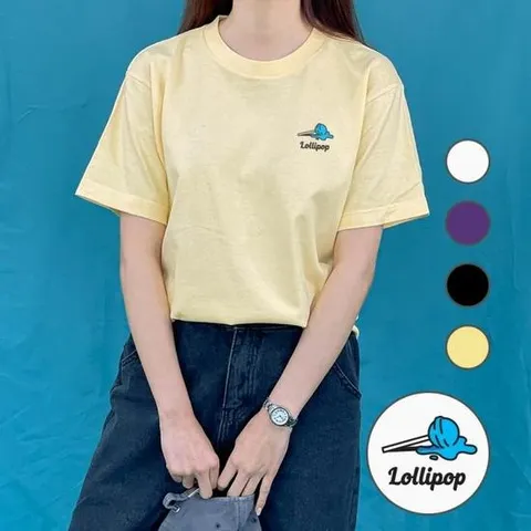 [험블스튜디오] 롤리팝 여성반팔티 면반팔티 오버핏티셔츠