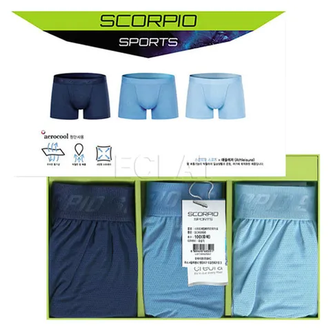 [BYC] 스포츠 3매입 남성 드로즈 팬티 세트 SCR6998