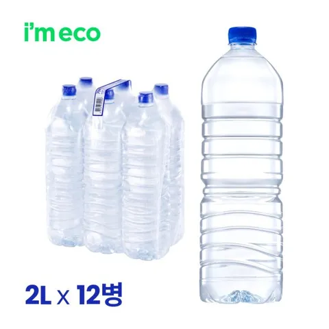 아임에코 가벼운샘 2L x 12병 무라벨 생수
