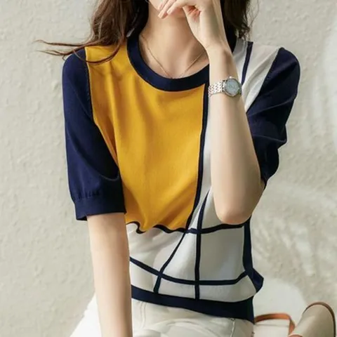 나바바 / NT252 아트 프린팅 캐주얼 반팔 티셔츠