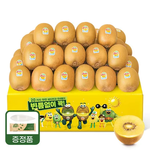 제스프리 썬골드키위 왕점보 36~38개 총5.72kg(개별 155g내외) 이중포장