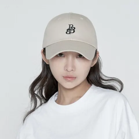 [레인보우볼][정가 39000원] RBB 시그니처 스몰로고 볼캡 베이지