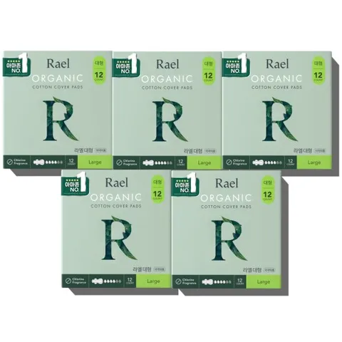 [ 롯데백화점 ][라엘] 생리대 대형 12p x 5팩