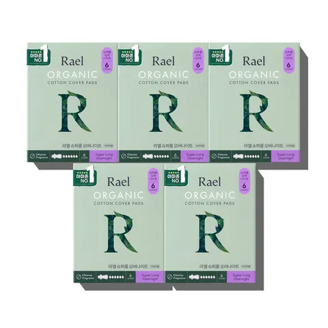[ 롯데백화점 ][라엘] 생리대 슈퍼롱 오버나이트 6px5팩