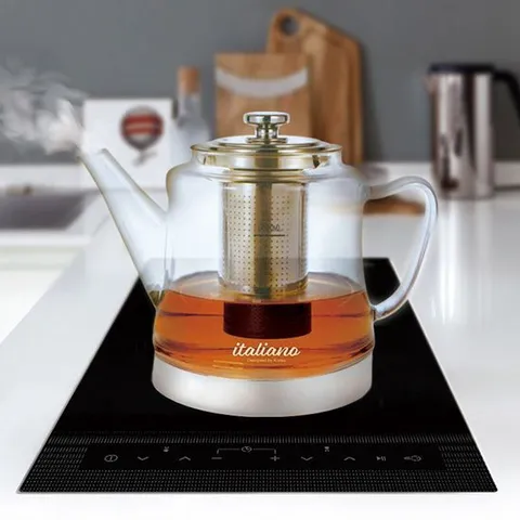 내열주전자 이탈리아노 인덕션 전용 유리포트 1800ml