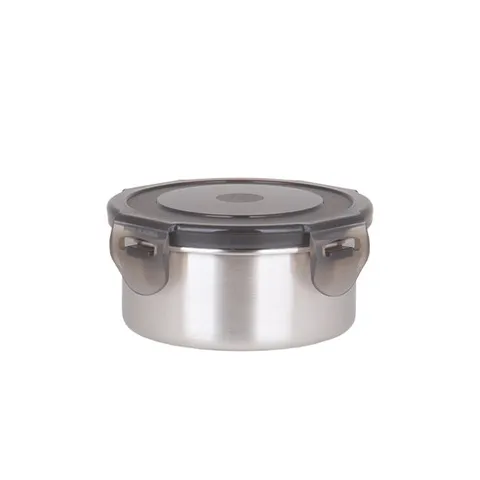 쿡위즈 클래식 원형 반찬통 1호 240ml 스텐 밀폐용기