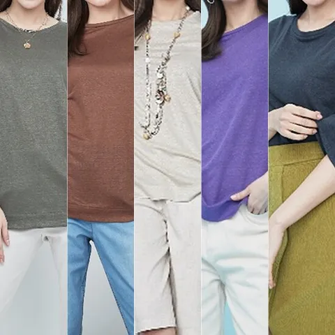 데일리 린넨 블렌디드 티셔츠1종