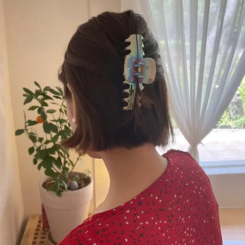 엔비 오로라 집게핀 헤어 똑딱 머리 핀