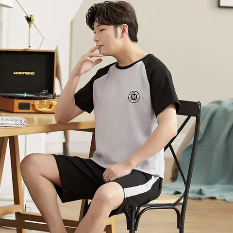 시니컬 믹스 남성 반팔 잠옷 파자마 세트 남자 신상 홈웨어