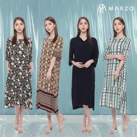 [마르조]인견 스플래쉬 원피스