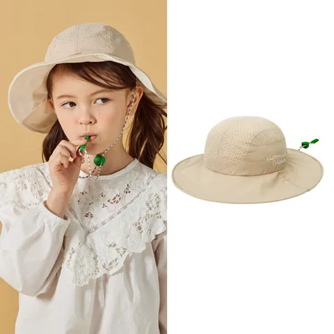 [빅토리아앤프렌즈]UV 펀칭 와이어썬햇_바닐라베이지(유아~성인)