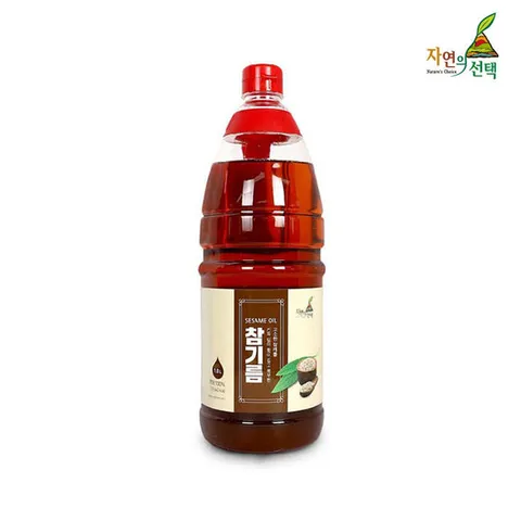 [자연의선택] 첨가물이 없는 100% 참기름 1.8L