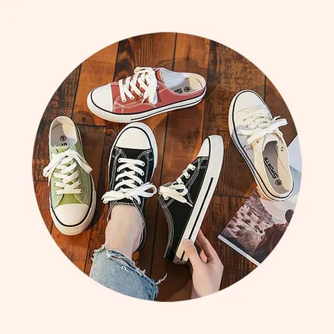 놈코어룩A 여성 스니커즈뮬 블로퍼 뮬리퍼 225-250