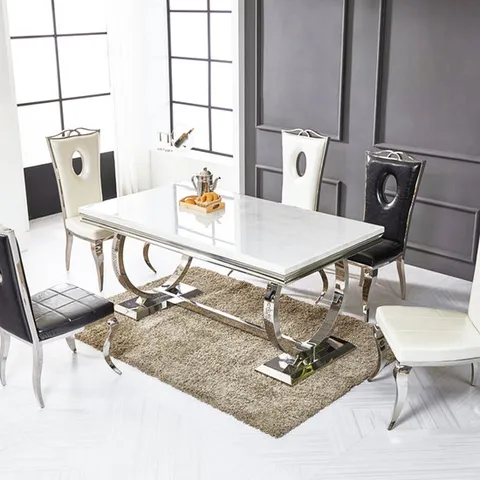 벨라 4인 대리석 식탁 세트