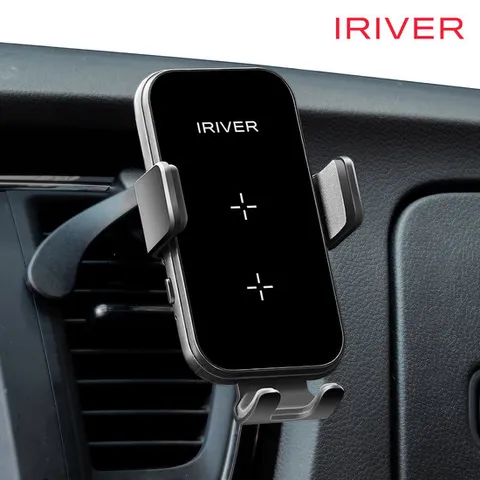 아이리버 차량용 핸드폰 고속무선 충전거치대 ICR-LQ40듀얼코일