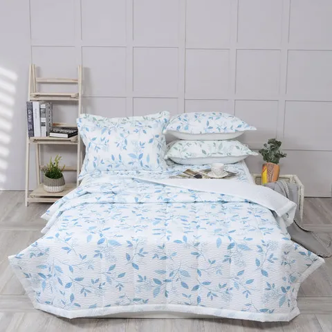 그리너리 리프 시어서커 여름이불 SS